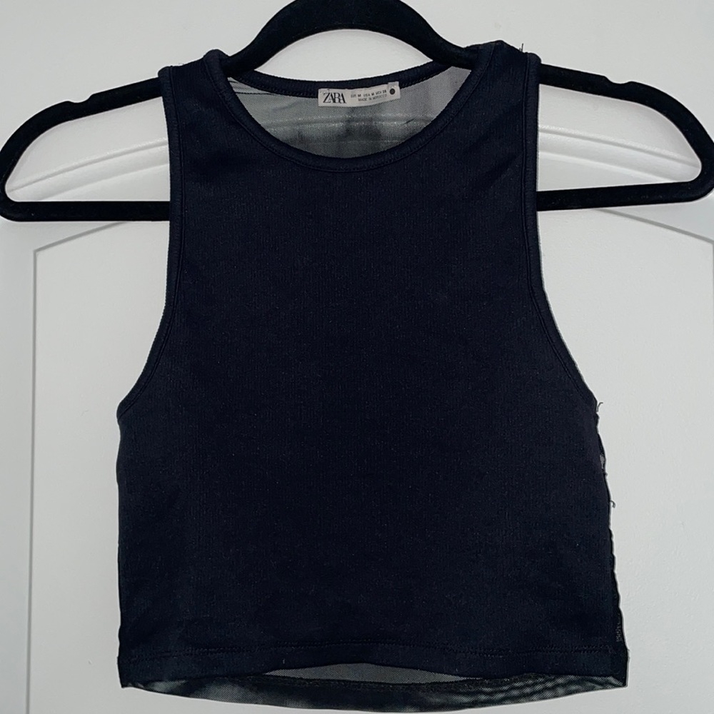 Black Zara Crop Top